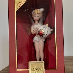 Lenox Festive Fairy Ornament with Red and Gold Accents